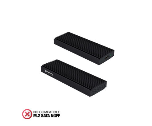 TooQ Caja Externa para SSD M.2 NVMe PICe, Negra