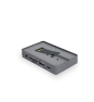 TooQ Caja externa para SSD M.2 NVMe/SATA + HUB USB-C 3.2 Gen2 con 2x USB-A 3.1 + 1x USB-A 2.0 + USB-C 3.2 Gen2 + HDMI 2.0 + RJ45 + SD/TF + AUDIO + USB