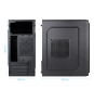 TooQ Caja Minitorre Micro-ATX “DODEKA ULTRA” Negra