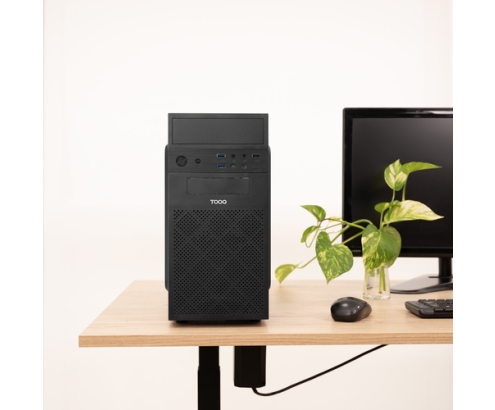 TooQ Caja Minitorre Micro-ATX “ISOBOX ULTRA”, Negra
