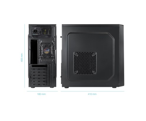 TooQ Caja Semitorre ATX “PRISMA ULTRA” Negra