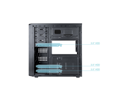 TooQ Caja Semitorre ATX “PRISMA ULTRA” Negra