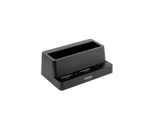 TooQ Docking Station USB-C 3.2 Gen 2 Dos Bahías para SSD M.2 NVMe + Bahía para 2,5