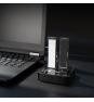 TooQ Docking Station USB-C 3.2 Gen 2 Dual Bay para SSD M.2 NGFF/NVMe Clonador, Negro