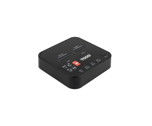 TooQ Docking Station USB-C 3.2 Gen 2 Dual Bay para SSD M.2 NGFF/NVMe Clonador, Negro
