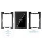 TooQ Marco Antirrobo para Tablets de 12,4” a 13”, Negro