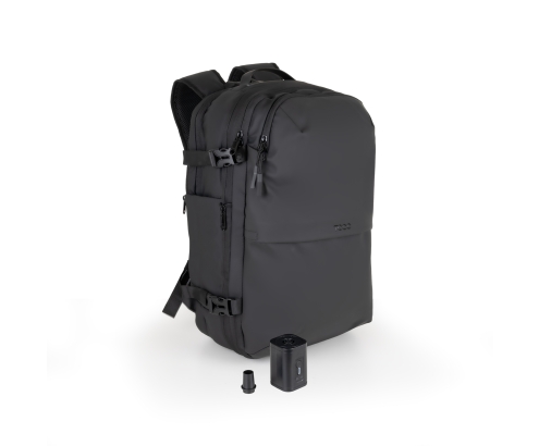 TooQ Mochila de viaje con sistema de compresión al vacío y bomba de aire