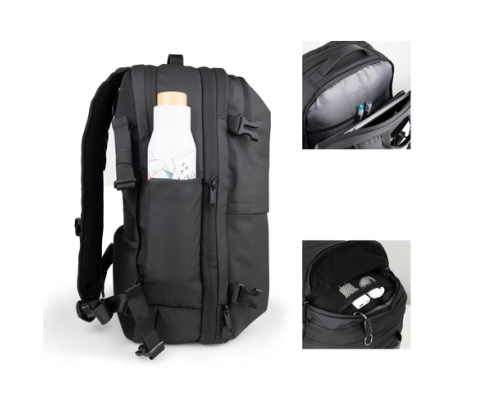 TooQ Mochila de viaje con sistema de compresión al vacío y bomba de aire