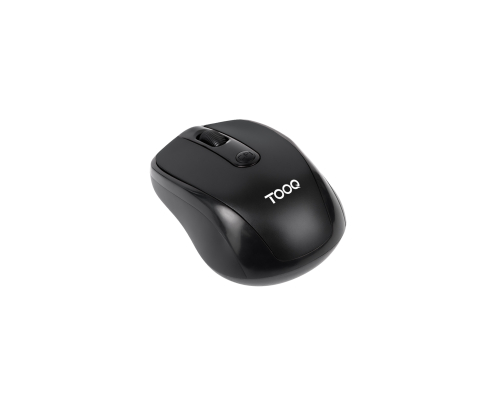 TooQ Ratón inalámbrico, 1600 DPI, 4 botones, Negro