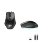 TooQ Ratón inalámbrico, 1600 DPI, 4 botones, Negro
