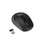 TooQ Ratón inalámbrico, 1600 DPI, 4 Botones, Negro
