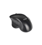 TooQ Ratón Inalámbrico Ergonómico 1600 DPI, 6 botones, Negro