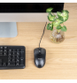 TooQ Ratón óptico con cable USB, 1000 DPI