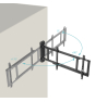 TooQ Soporte de pared Con regulación eléctrica para pantallas de 32” – 75”, Negro