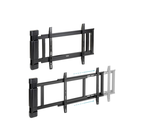 TooQ Soporte de pared Con regulación eléctrica para pantallas de 32” – 75”, Negro
