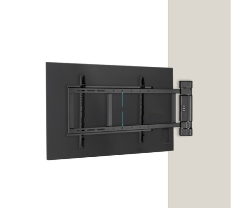 TooQ Soporte de pared Con regulación eléctrica para pantallas de 32” – 75”, Negro