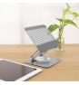 TooQ Soporte de Sobremesa con rotación 360° y ajustable para dispositivos de hasta 13”, Color Plata
