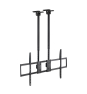 TooQ Soporte de Techo Extensible con doble mástil para Pantallas 60”-120