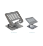 TooQ Soporte Elevador con rotación 360° y ajustable, para dispositivos de hasta 13”, Color Gris Oscuro