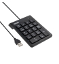 TooQ Teclado numérico USB, 19 teclas, Negro