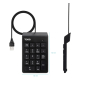 TooQ Teclado numérico USB, 19 teclas, Negro