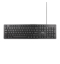 TooQ Teclado silencioso USB, 105 teclas, Negro