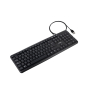 TooQ Teclado USB, 104 teclas, Negro