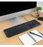 TooQ Teclado USB, 104 teclas, Negro