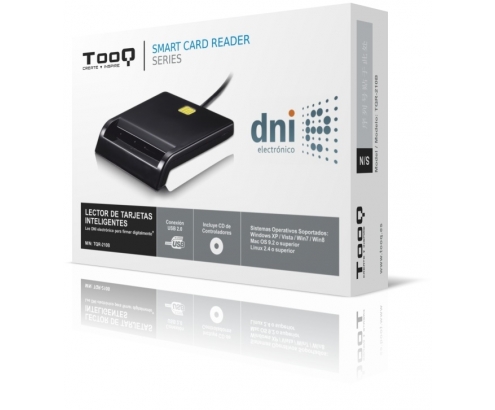 TOOQ TQR-210B MULTILECTOR EXTERNO DNIe USB 2.0 NEGRO