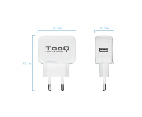 TooQ TQWC-1S01WT cargador de dispositivo móvil Blanco Interior