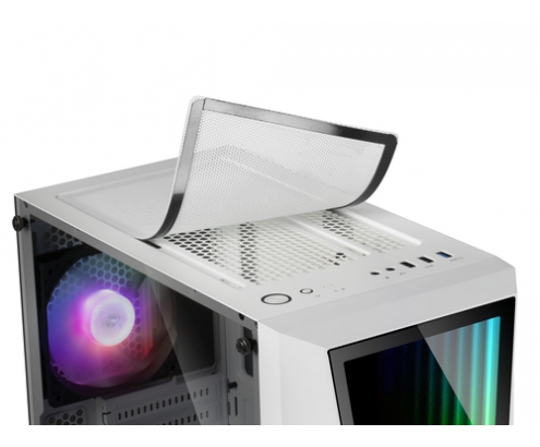 Torre Mars Gaming Iluminación RGB ATX Blanco