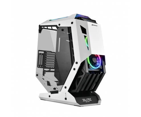 Torre Sharkoon ELITE SHARK CA700 RGB Negro, Blanco