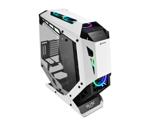 Torre Sharkoon ELITE SHARK CA700 RGB Negro, Blanco