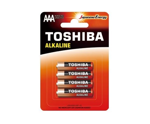 Toshiba LR03GCA BP-4C pila doméstica BaterÍ­a de un solo uso AAA Alcalino