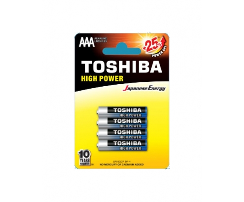 Toshiba LR03GCP BP-4 pila doméstica BaterÍ­a de un solo uso AAA Alcalino