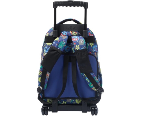 Totto Mochila Esccolar con ruedas Renglones Tello