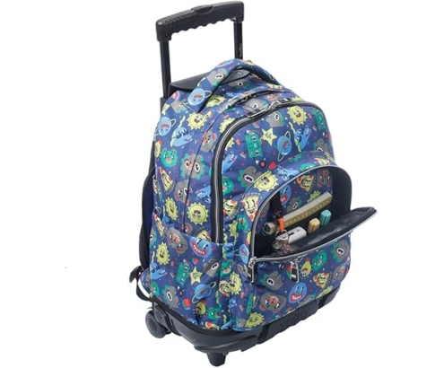Totto Mochila Esccolar con ruedas Renglones Tello