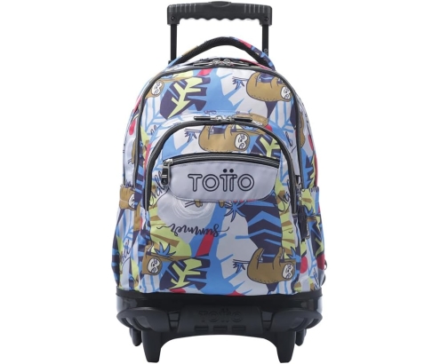 Totto Mochila Escolar con ruedas Renglones Lazel