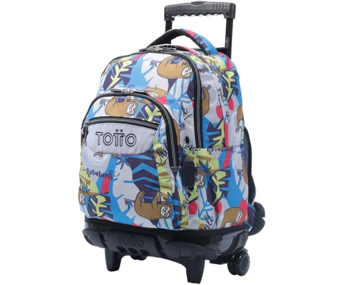 Totto Mochila Escolar con ruedas Renglones Lazel