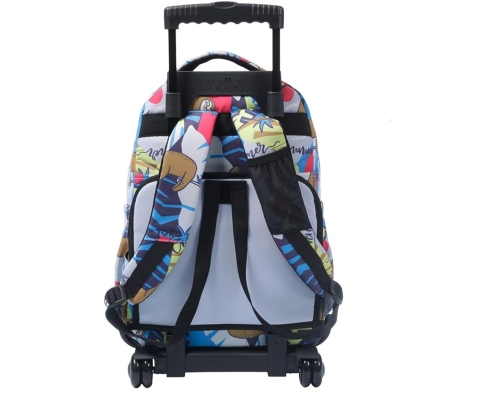 Totto Mochila Escolar con ruedas Renglones Lazel