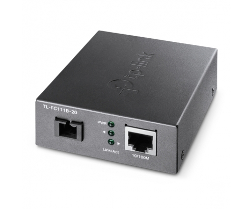 TP-LINK convertidor de medio 100 Mbit/s Monomodo Negro