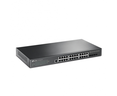 TP-Link JetStream TL-SG3428X-UPS switch Gestionado L2+/L3 Gigabit Ethernet (10/100/1000) 1U Negro