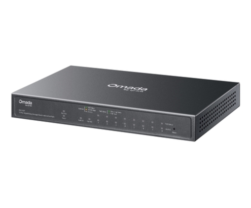 TP-Link Omada ES210GP switch Gestionado L2 Gigabit Ethernet (10/100/1000) Energía sobre Ethernet (PoE) DIN rail Negro