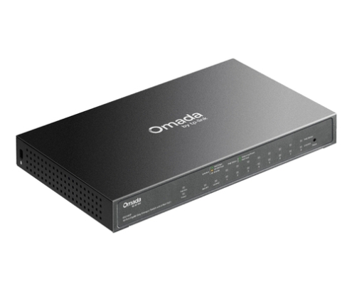 TP-Link Omada ES210GP switch Gestionado L2 Gigabit Ethernet (10/100/1000) Energía sobre Ethernet (PoE) DIN rail Negro