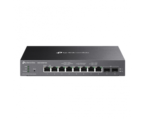 TP-Link Omada SG2210XMP-M2 switch Gestionado L2/L2+ 2.5G Ethernet (100/1000/2500) EnergÍ­a sobre Ethernet (PoE) Negro