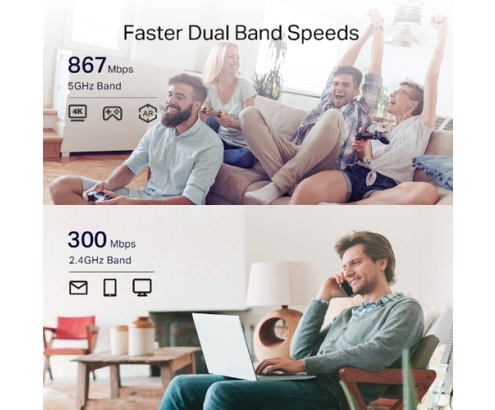 TP-Link RE335 Repetidor de red 867 Mbit/s Blanco