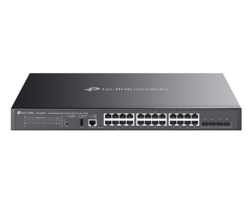 TP-Link SG5428XMPP switch Gestionado L3 Gigabit Ethernet (10/100/1000) Energía sobre Ethernet (PoE) Negro