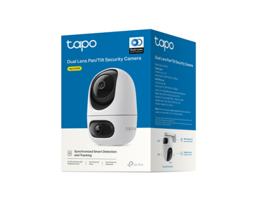 TP-Link Tapo C245D Esférico Cámara de seguridad IP Interior 2304 x 1296 Pixeles Techo/pared