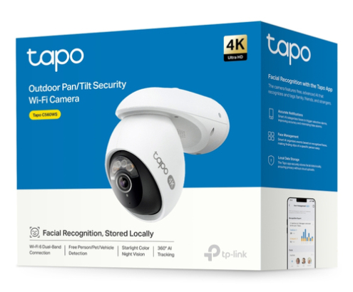 TP-Link Tapo TC46 cámara de vigilancia Esférico Cámara de seguridad IP Interior y exterior 3840 x 2160 Pixeles Techo/Pared/Poste