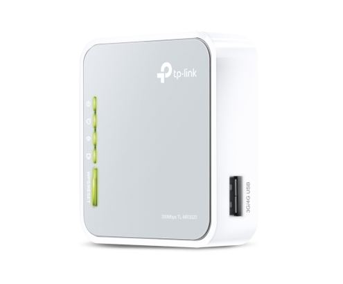 TP-Link TL-MR3020 router inalámbrico Ethernet rápido Banda única (2,4 GHz) Gris, Blanco